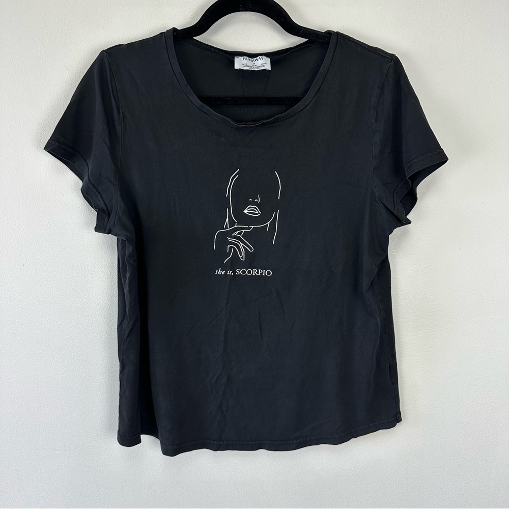 Runaway The Label "She is Scorpio" Short Sleeve Tee